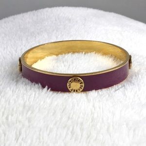 Victoria’s Secret, VS Monogram Bangle Bracelet ~ Button Style 2 Tone Bracelet